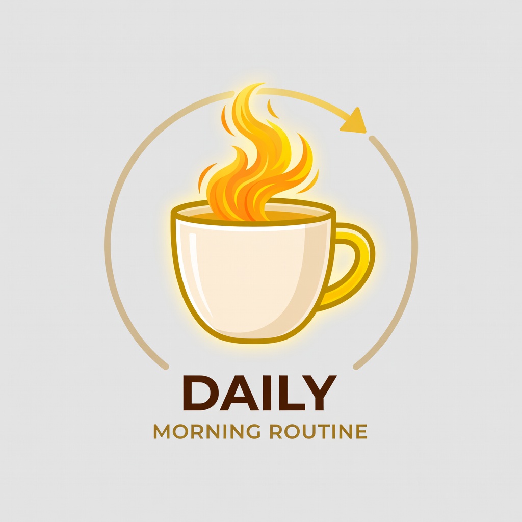 Coffee cup symbolising a morning ritual and routine habit