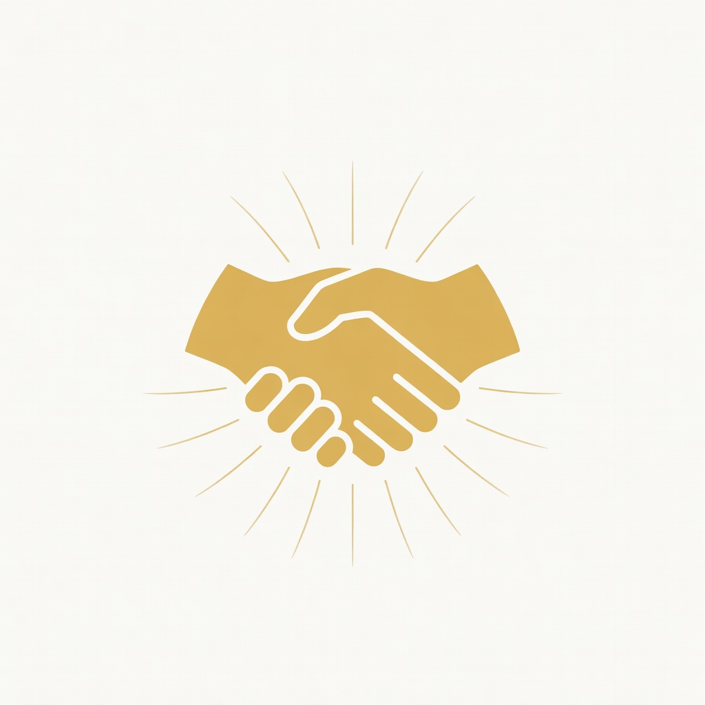 Two people shaking hands — SimpleHabit community and partnerships