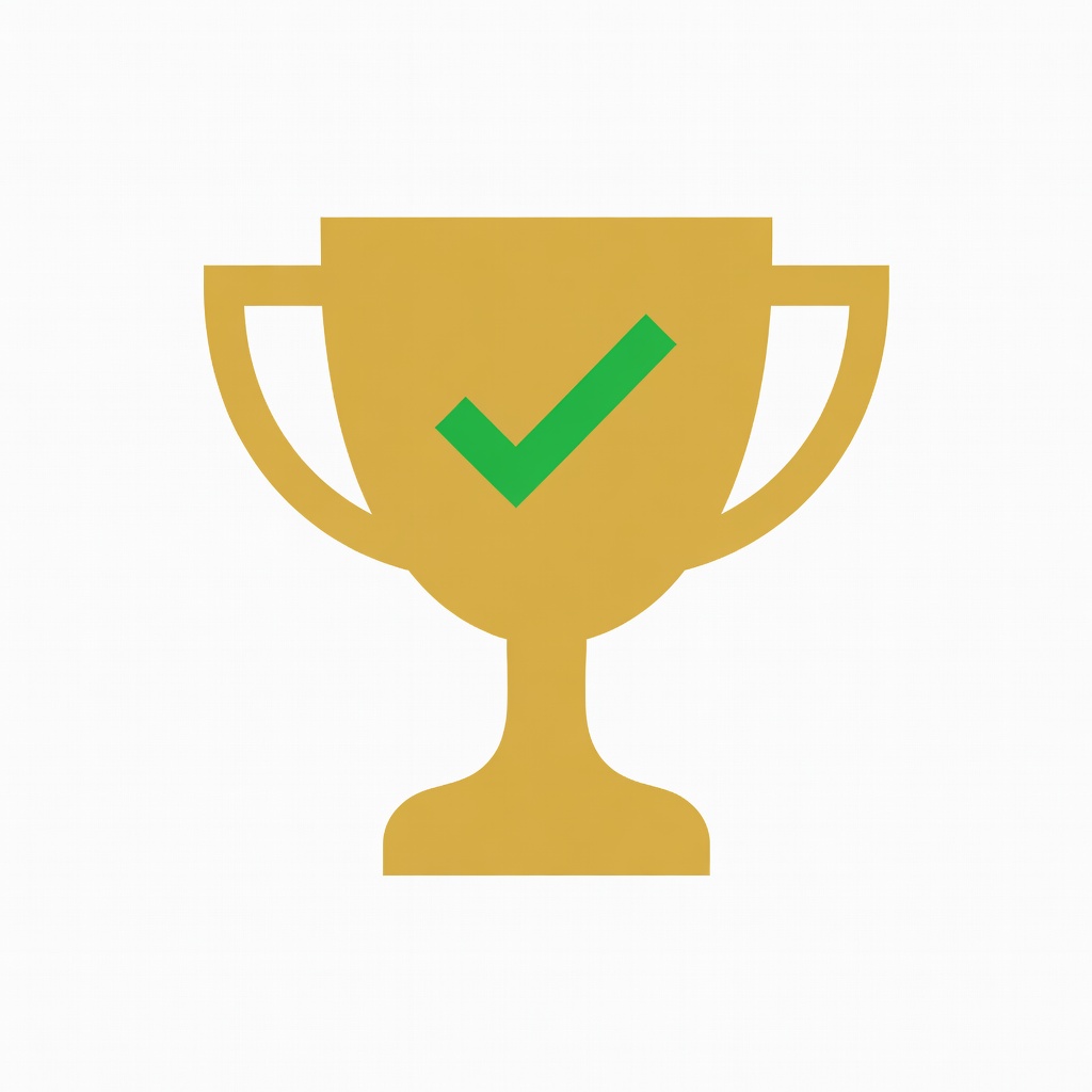 Trophy symbolizing achievements and milestones for habit tracking